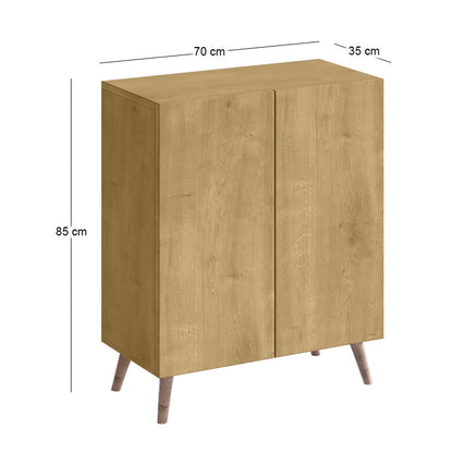 Παπουτσοθήκη Luce Χρώμα Sapphire Oak 70x35x85
