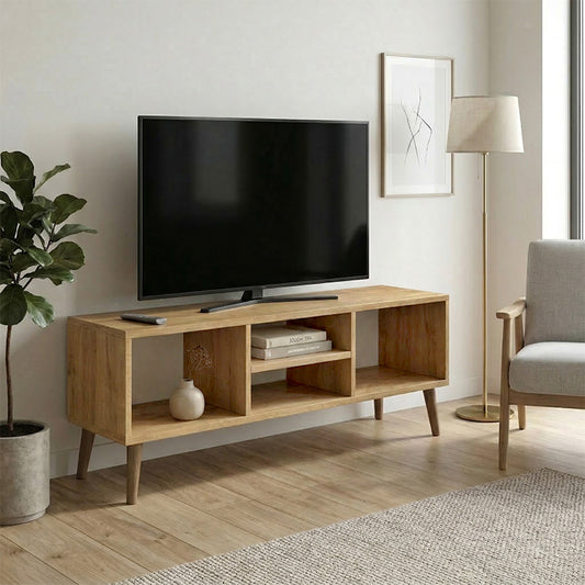 Έπιπλο Τηλεόρασης Loren Χρώμα Sapphire Oak 120x30x40