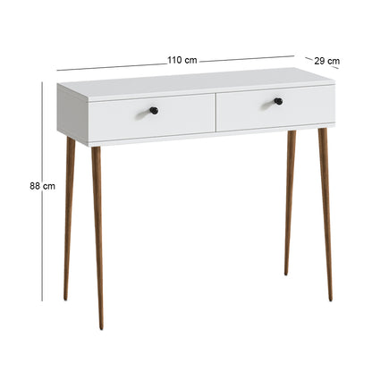 Κονσόλα Alis Χρώμα Λευκό 110x29x88