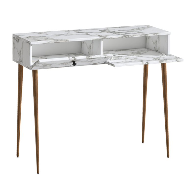 Κονσόλα Alis Χρώμα Λευκό Εφέ Μαρμάρου 110x29x88