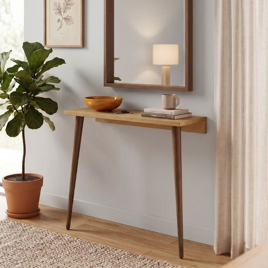 Κονσόλα Επιτοίχια Moca Χρώμα Sapphire Oak 60x22x77