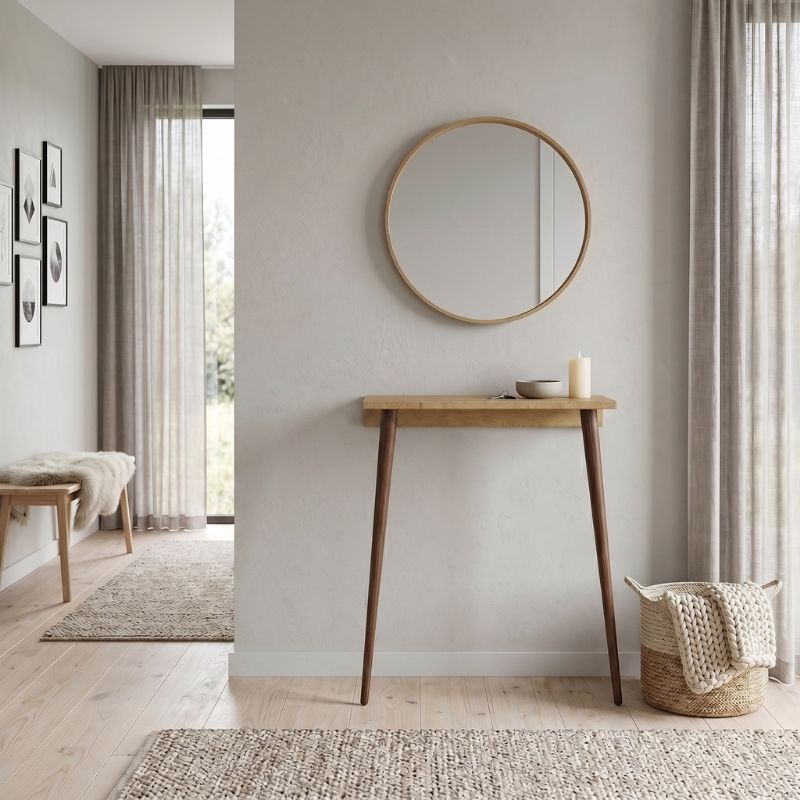 Κονσόλα Επιτοίχια Moca Χρώμα Sapphire Oak 60x22x77