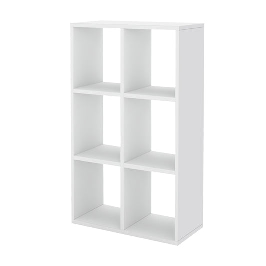 Βιβλιοθήκη Cube Χρώμα Λευκό 60x20x90