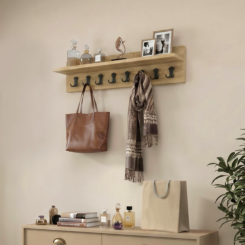 Κρεμάστρα Τοίχου Vettini Χρώμα Sapphire Oak 100x12x20