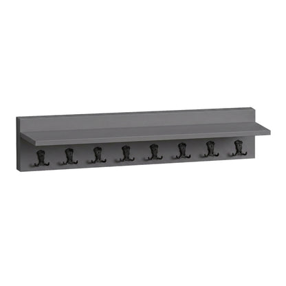 Κρεμάστρα Τοίχου Vettini Χρώμα Ανθρακί 100x12x20
