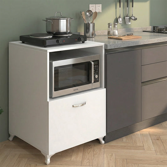 Έπιπλο Κουζίνας για Φουρνάκι Nadine Χρώμα Λευκό 60x57x85