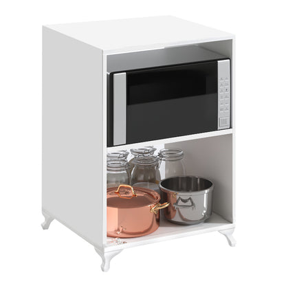 Έπιπλο Κουζίνας για Φουρνάκι Nadine Χρώμα Λευκό 60x56x85