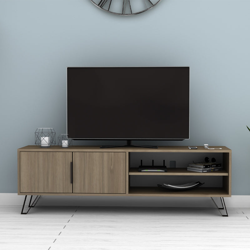 Έπιπλο Τηλεόρασης Foot Χρώμα Καρυδί 160x35x49