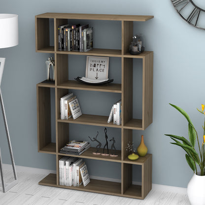 Βιβλιοθήκη Clint Χρώμα Καρυδί 108,5x25,5x161