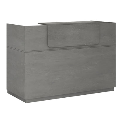 Γραφείο Reception Lemmon Χρώμα Γκρι Σκυροδέματος 160x70x110