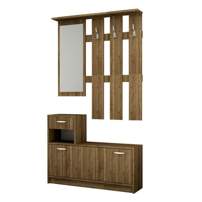 Έπιπλο Εισόδου Raynold Χρώμα Καρυδί 100x30x180