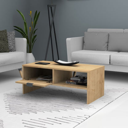 Τραπεζάκι Σαλονιού Galaxy Χρώμα Φυσικό Οξιάς 100x50x42