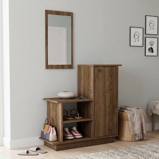 Έπιπλο Εισόδου Cute Χρώμα Καρυδί 90x35x95