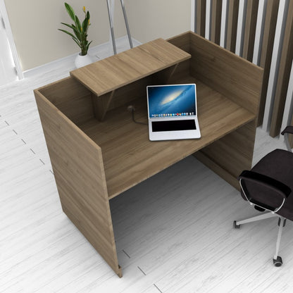 Γραφείο Υποδοχής - Reception Lemmon Χρώμα Καρυδί 120x70x110