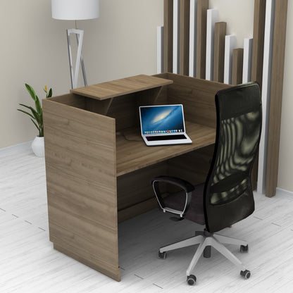 Γραφείο Υποδοχής - Reception Lemmon Χρώμα Καρυδί 120x70x110