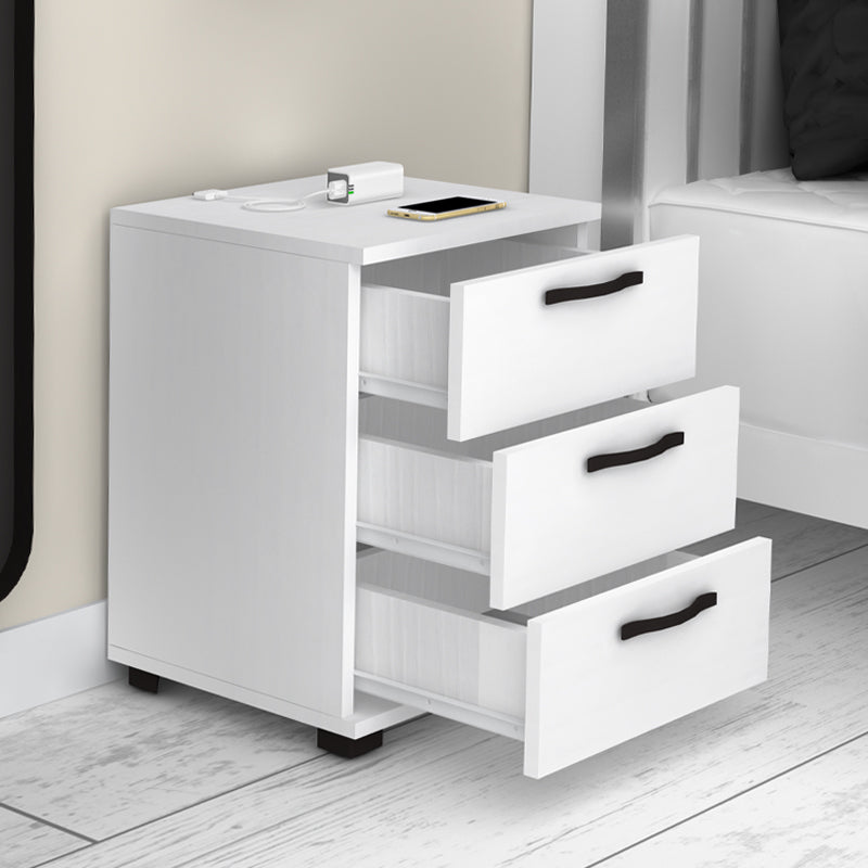 Κομοδίνο - Συρταριέρα Γραφείου Roco Χρώμα Λευκό 40x39x57