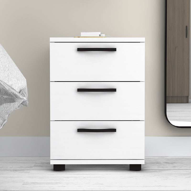 Κομοδίνο - Συρταριέρα Γραφείου Roco Χρώμα Λευκό 40x39x57