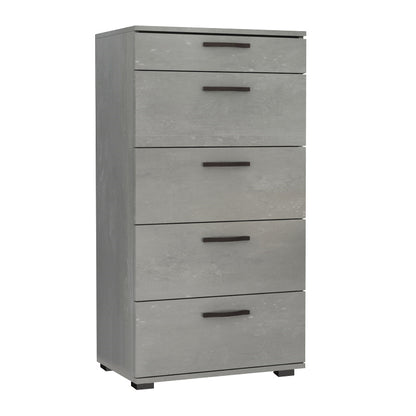 Συρταριέρα Helia Χρώμα Γκρι Σκυροδέματος 60x44x108