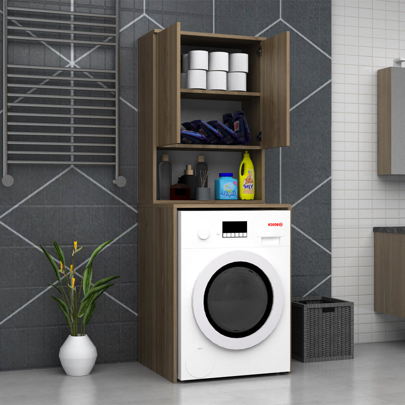 Έπιπλο Πλυντηρίου Cozen Χρώμα Καρυδί 65x60x178