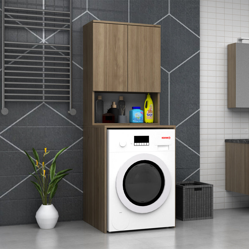 Έπιπλο Πλυντηρίου Cozen Χρώμα Καρυδί 65x60x178