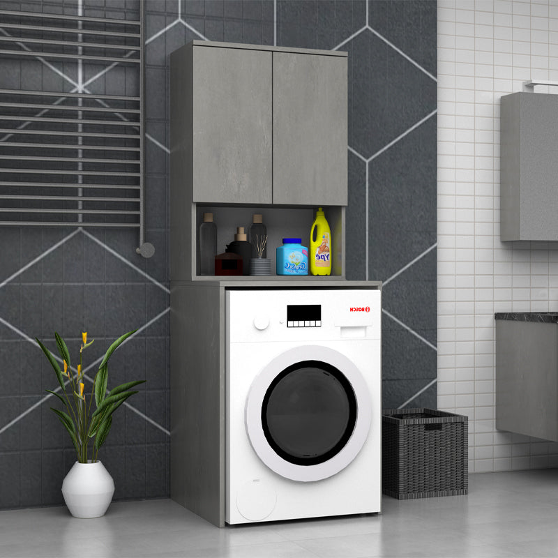 Έπιπλο Πλυντηρίου Cozen Χρώμα Γκρι Σκυροδέματος 65x60x178