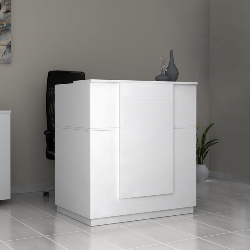 Γραφείο Υποδοχής - Reception Gemini Χρώμα Λευκό 100x70x110