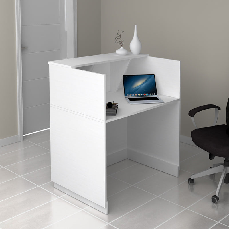 Γραφείο Υποδοχής - Reception Gemini Χρώμα Λευκό 100x70x110
