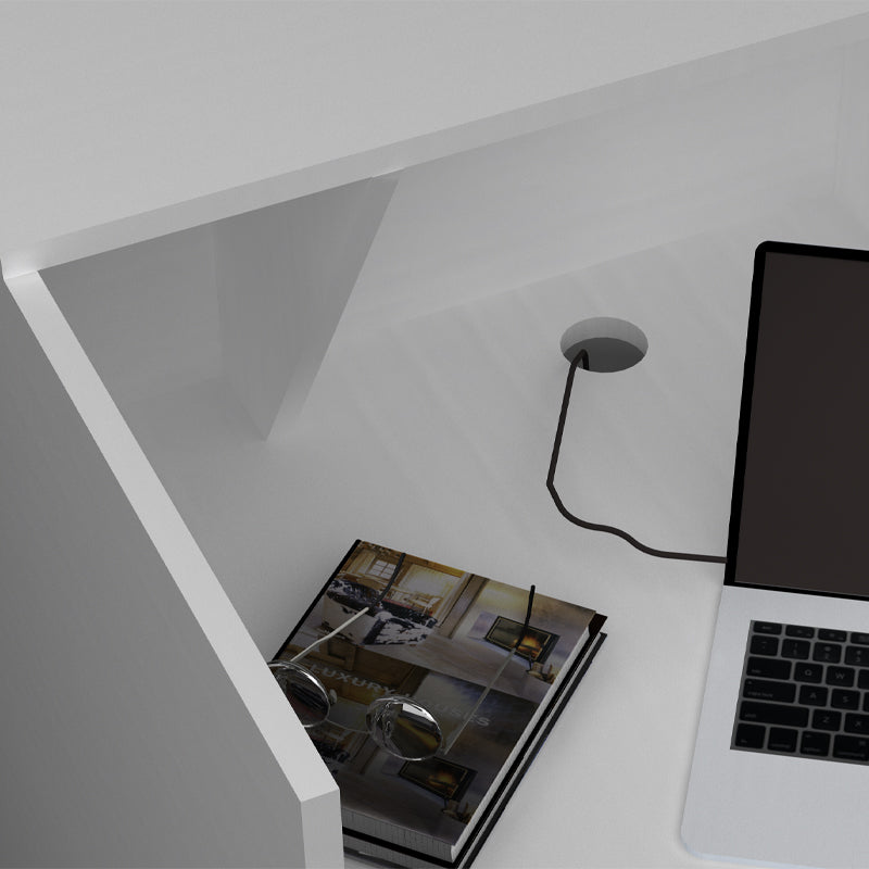 Γραφείο Υποδοχής - Reception Gemini Χρώμα Λευκό 100x70x110