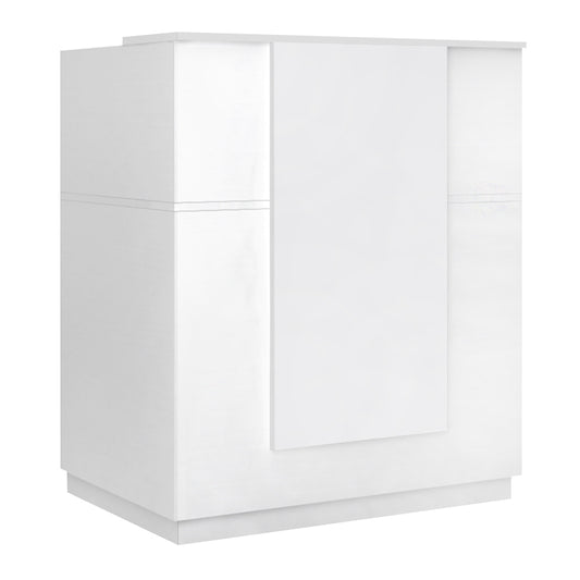 Γραφείο Υποδοχής - Reception Gemini Χρώμα Λευκό 100x70x110