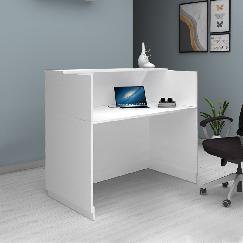 Γραφείο Υποδοχής - Reception Gemini Χρώμα Λευκό 150x70x110