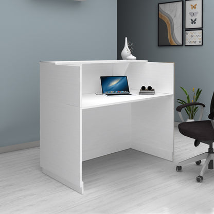 Γραφείο Υποδοχής - Reception Gemini Χρώμα Λευκό 150x70x110