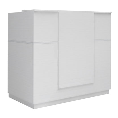 Γραφείο Υποδοχής - Reception Gemini Χρώμα Λευκό 150x70x110