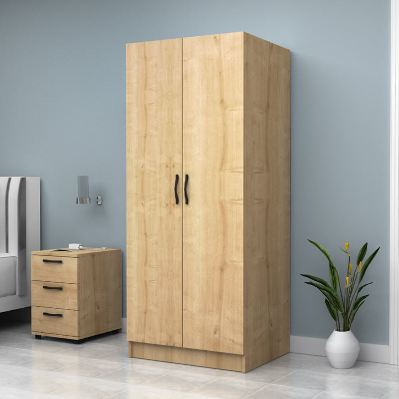 Ντουλάπα Ρούχων Vivian Δίφυλλη Χρώμα Φυσικό Οξιάς 80x51,8x181