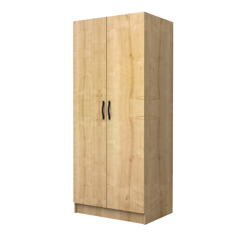 Ντουλάπα Ρούχων Vivian Δίφυλλη Χρώμα Φυσικό Οξιάς 80x51,8x181