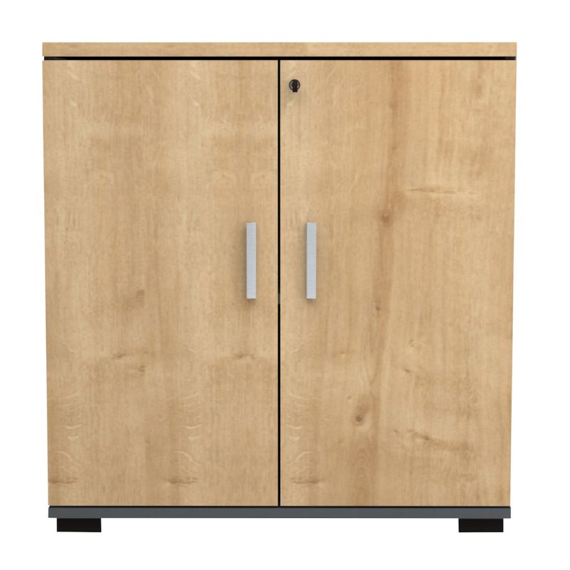 Ντουλάπι Γραφείου Επαγγελματικό Venturo Χρώμα Ανθρακί - Φυσικό Οξιάς 80x40x80