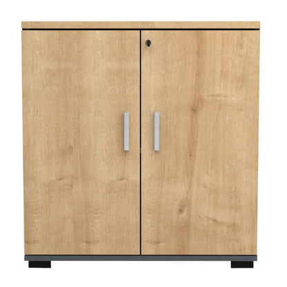 Ντουλάπι Γραφείου Επαγγελματικό Venturo Χρώμα Ανθρακί - Φυσικό Οξιάς 80x40x80