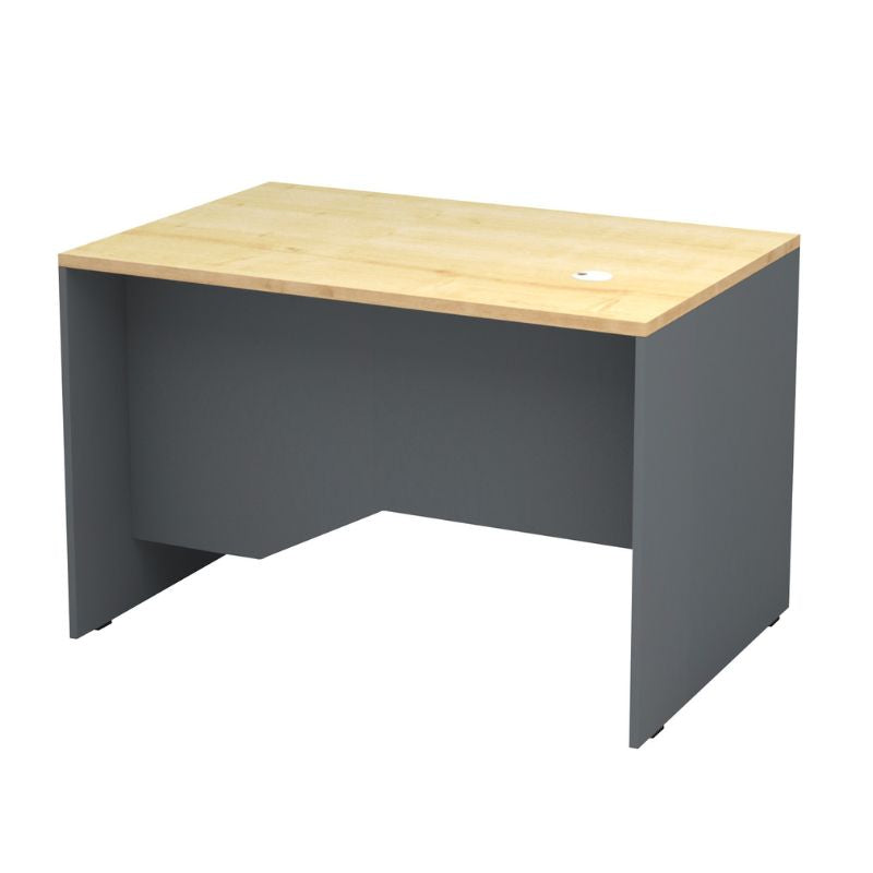 Γραφείο Επαγγελματικό Venturo Χρώμα Ανθρακί - Φυσικό Οξιάς 120x80x75