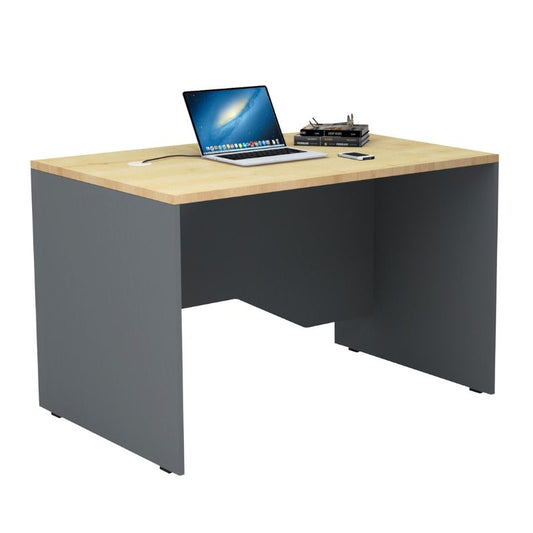 Γραφείο Επαγγελματικό Venturo Χρώμα Ανθρακί - Φυσικό Οξιάς 120x80x75