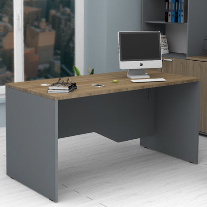 Γραφείο Επαγγελματικό Venturo Χρώμα Ανθρακί - Καρυδί 120x80x75