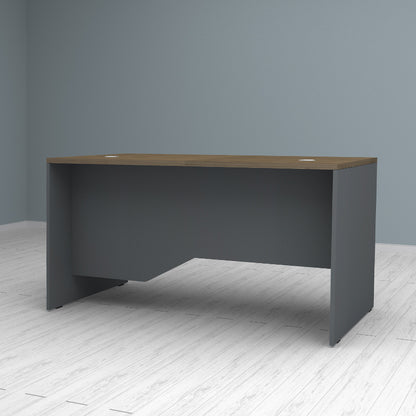 Γραφείο Επαγγελματικό Venturo Χρώμα Ανθρακί - Καρυδί 150x80x75