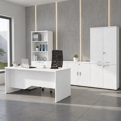 Γραφείο Επαγγελματικό Venturo Χρώμα Λευκό 150x80x75