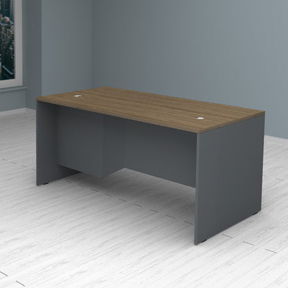 Γραφείο Επαγγελματικό Venturo Χρώμα Ανθρακί - Καρυδί 180x80x75