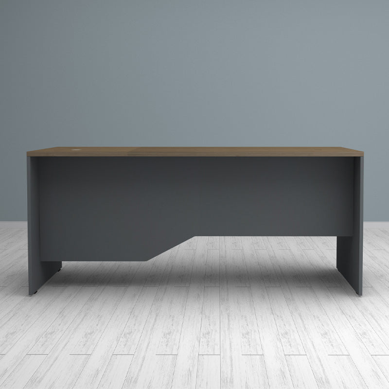 Γραφείο Επαγγελματικό Venturo Χρώμα Ανθρακί - Καρυδί 180x80x75