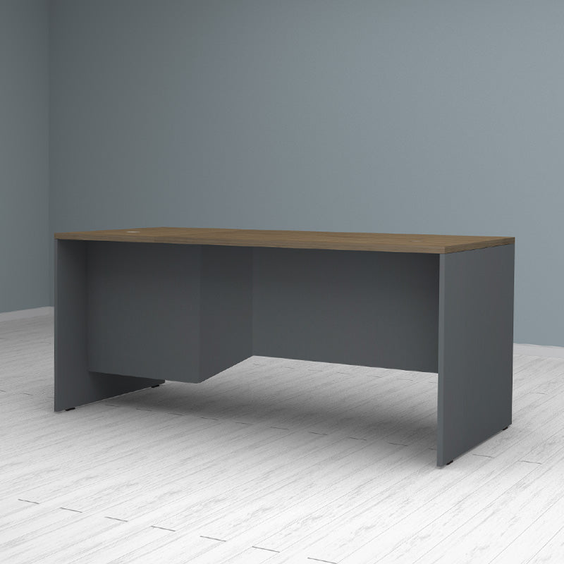 Γραφείο Επαγγελματικό Venturo Χρώμα Ανθρακί - Καρυδί 180x80x75