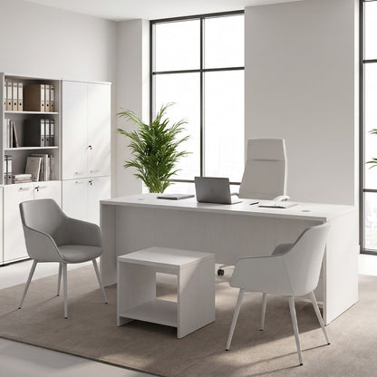Γραφείο Επαγγελματικό Venturo Χρώμα Λευκό 180x80x75