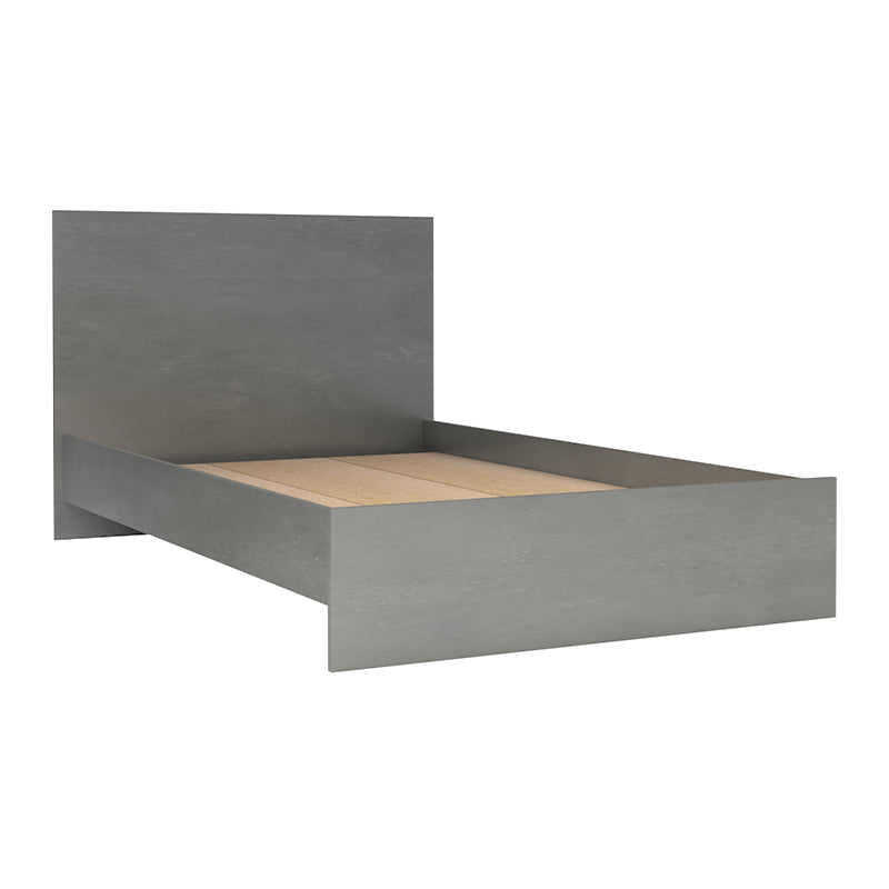 Κρεβάτι Troy Χρώμα Γκρι Σκυροδέματος 120x200εκ