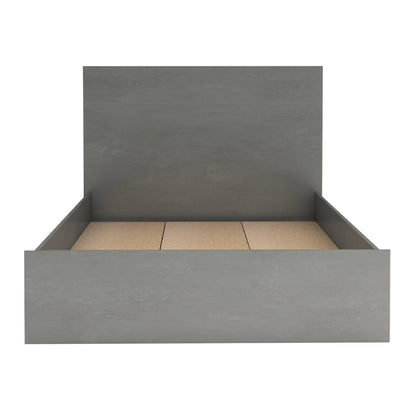 Κρεβάτι Troy Χρώμα Γκρι Σκυροδέματος 120x200εκ