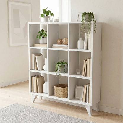 Dokia Bookshelf White 88.4x19.8x100.3