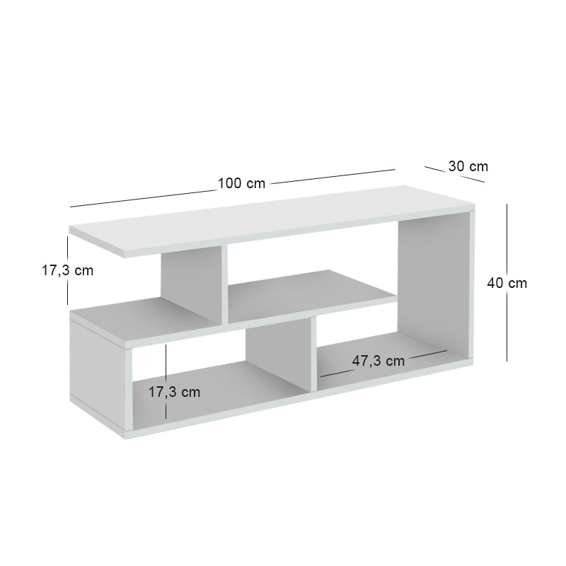 Έπιπλο Τηλεόρασης Forever Χρώμα Λευκό 100x30x40