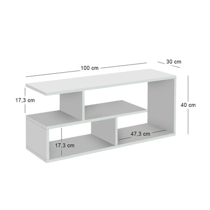 Έπιπλο Τηλεόρασης Forever Χρώμα Λευκό 100x30x40
